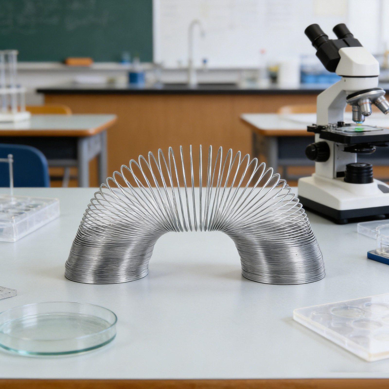 Heavy Equipment Education - Long Wave Spring Laboratory Equipment Metal