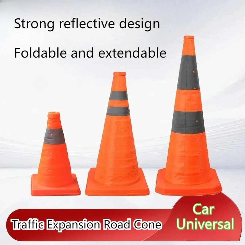 Road Traffic Cone - Foldable Traffic Reflective Safety Cone 30/45/70cm