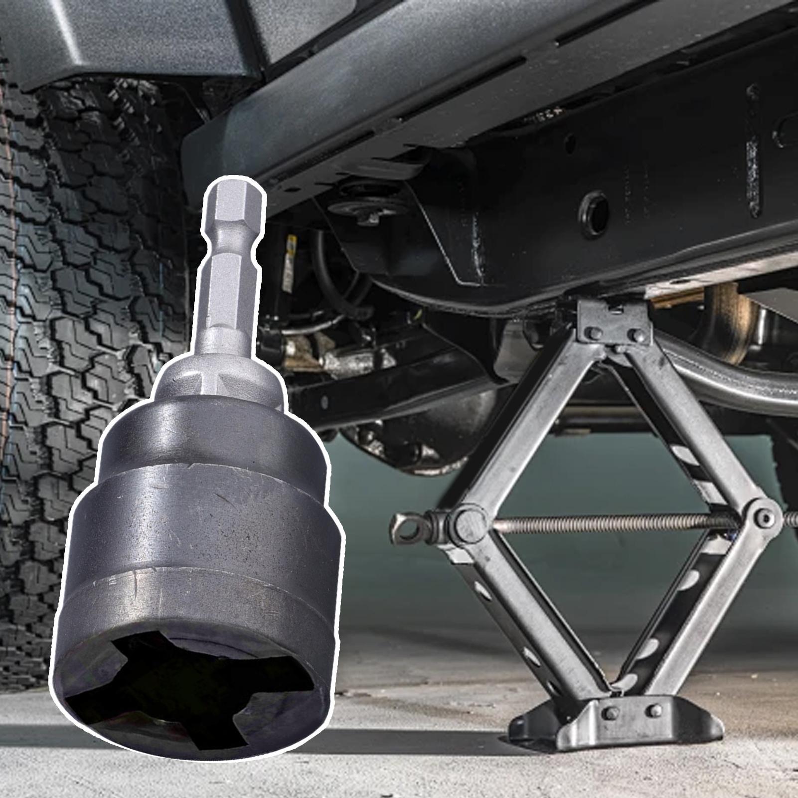 Vehicle Heavy Equipment - Jack Socket Drill Adapter Electric Drill