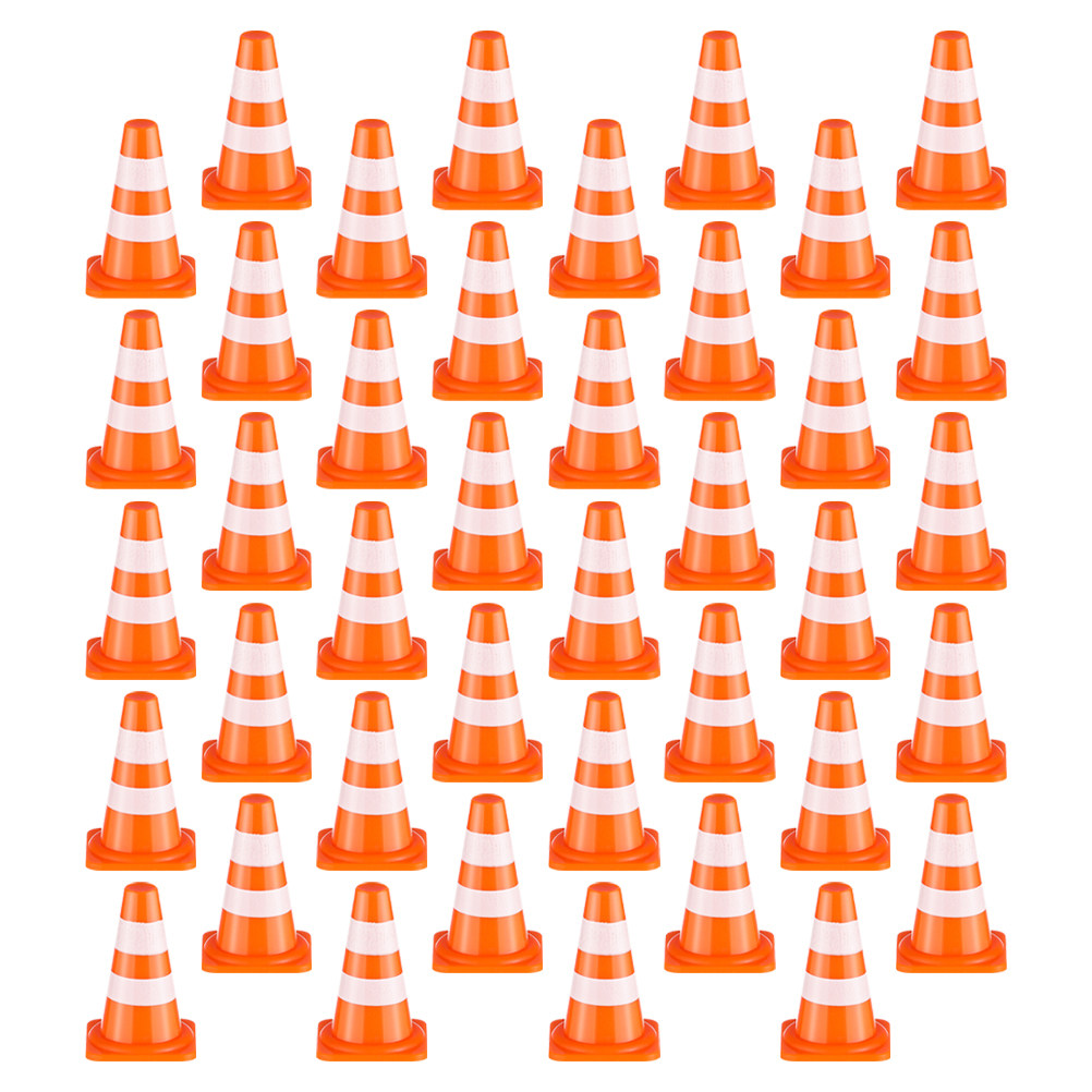 Road Traffic Cone - 100Pcs Educational Traffic Cognitive Set Realistic