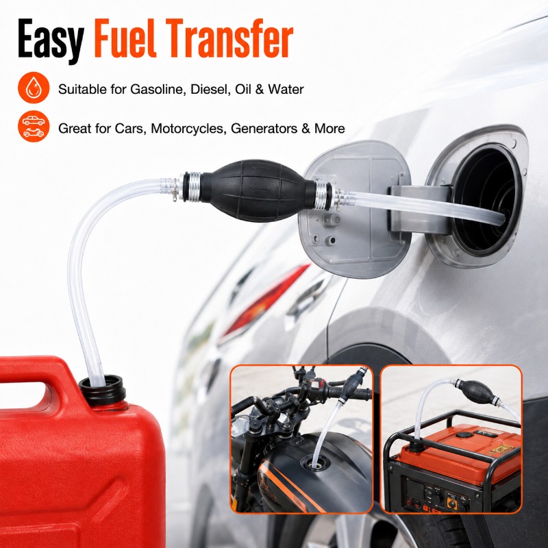 1/3/5PCS 2M Hand Siphon Pump M - đánh giá và giá Diesel Water Pump