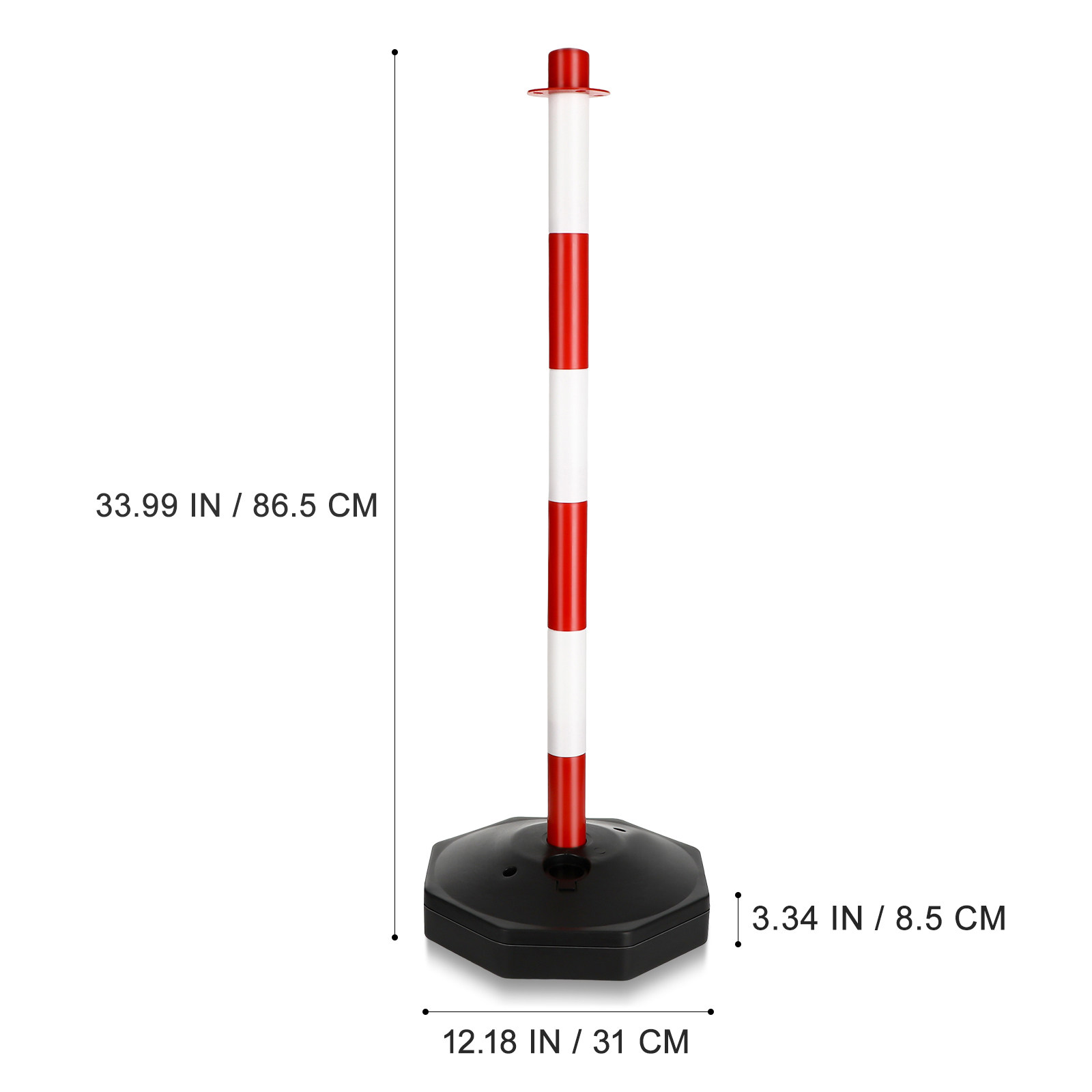 Warning Column Red White Elast - đánh giá và giá Road Traffic Cone
