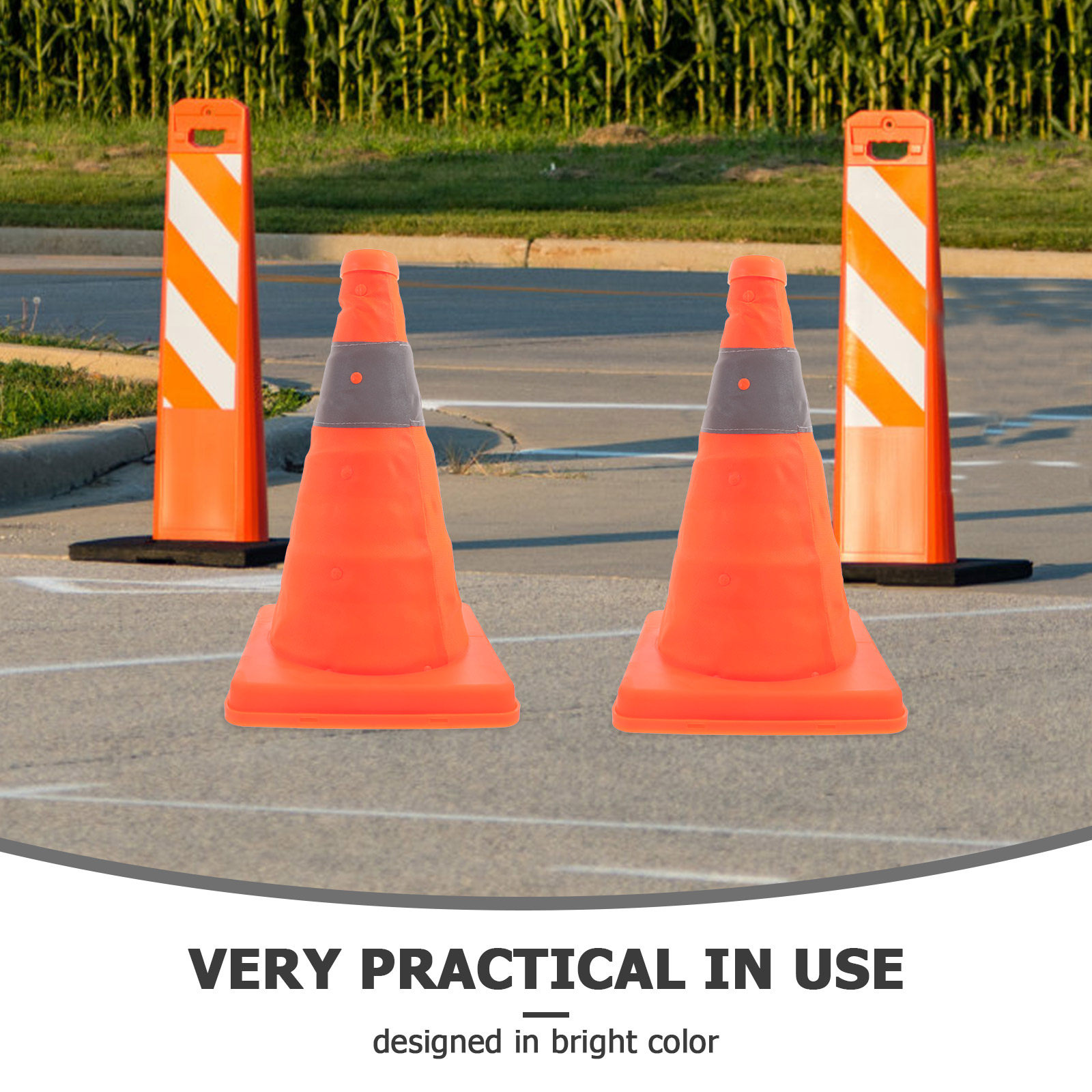 2Pcs Collapsible Traffic Safet - đánh giá và giá Road Traffic Cone